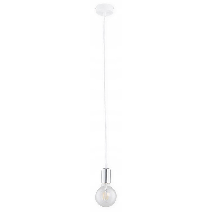 Lampa Suspendata Alb Crom E27 Moderna - Promitie