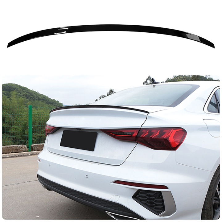 Csomagtér Spoiler Audi A3 8Y 2020- Sedan S3 Style Fényes Fekete