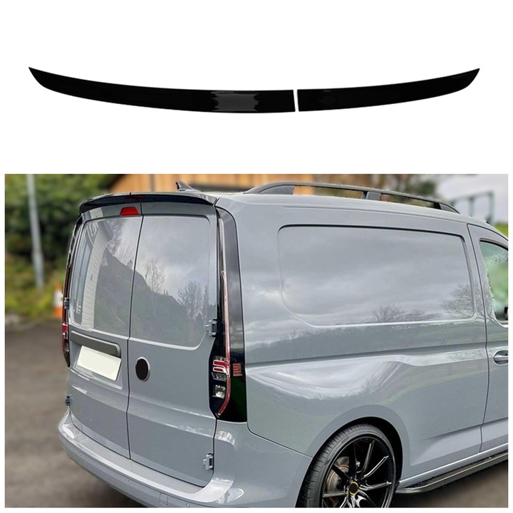Csomagtér Spoiler VW Caddy IV 2021- Fényes Fekete