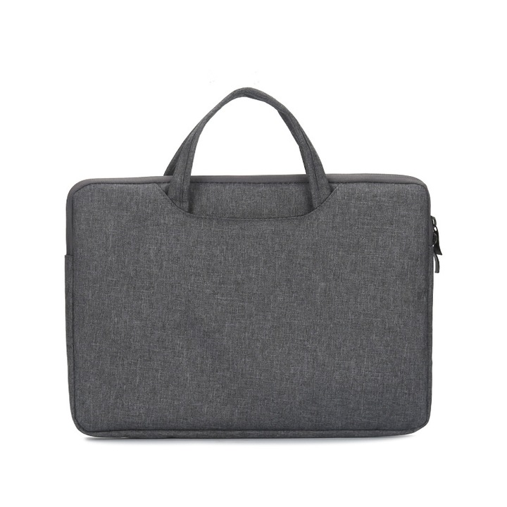Laptop táska 13.3 inch, strapabíró, összecsukható, sötétszürke, 34.5x24.5x2.5cm