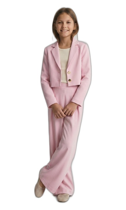 Set copii, ZOYA Fashion, Emi, Poliester, Elegant, Lunga, Roz, Roz