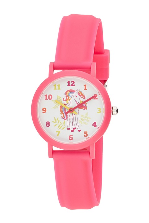 U.S. Polo Assn., Ceas quartz cu tematica unicorn, Roz aprins