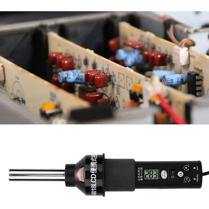 Pistol de lipit electronic 450W 220V reglabil LCD ergonomic