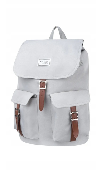 Rucsac PUCCINI Gri Material Poliester Legacy, Unisex, Capacitate A4