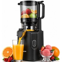 Storcator cu Presare la Rece Latkon® SJ250Nova, Putere 250W, Ax cu Melc, Silentios, Antioxidare, Recipient Suc 1.2L, Recipient Pulpa 1.1L, Negru