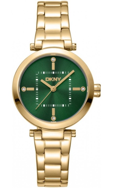 Дамски часовник DKNY DK1L092M0075 зелен моден за подарък