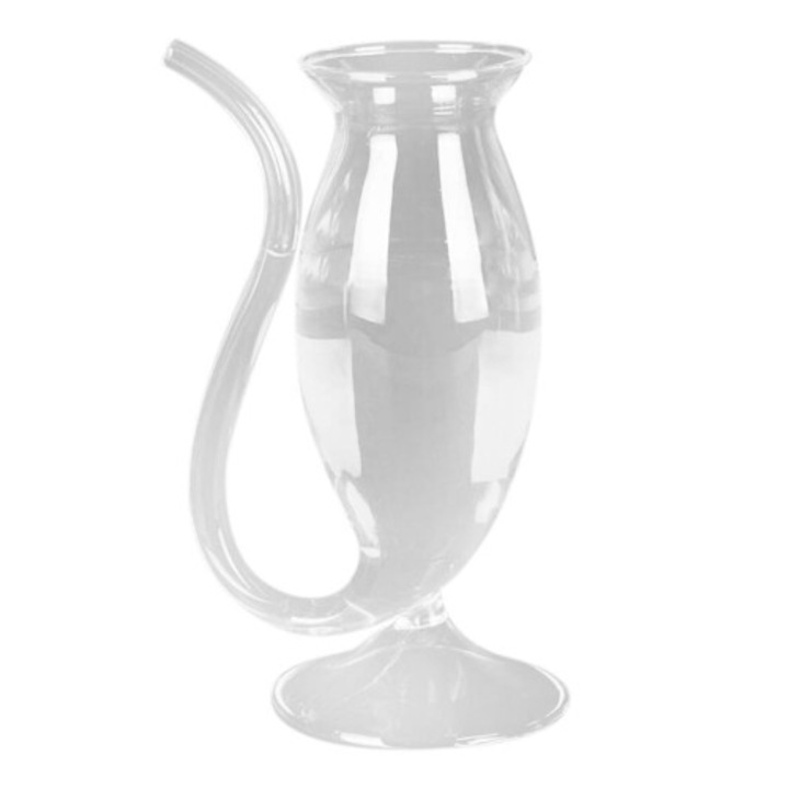 Kreatív átlátszó hőálló borospohár 1 db 250 ml