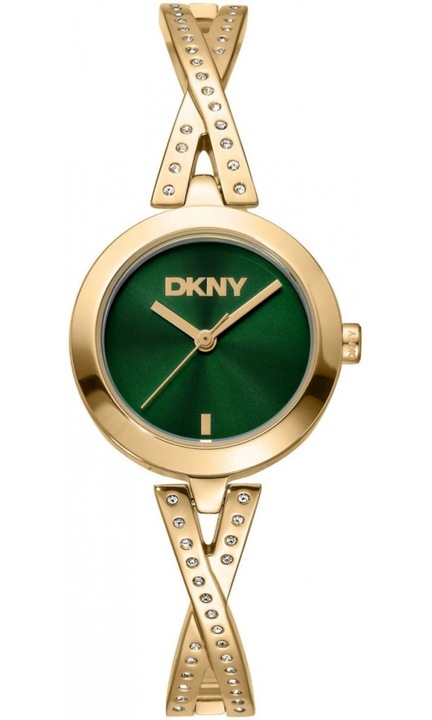 Zegarek damski DKNY DK1L170M0235 zielony bransoleta sztywna – bangle