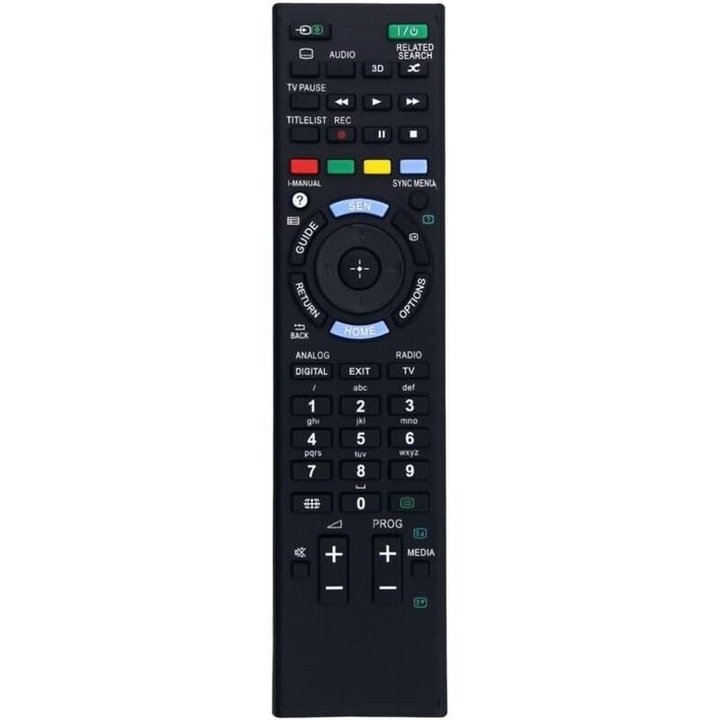 Универсално дистанционно управление за телевизори Sony Bravia, компактно, черно