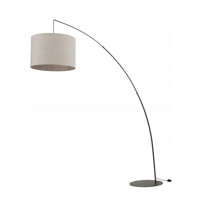 Lampa de podea MOBY BROWN, Abajur In, E27, 245cm