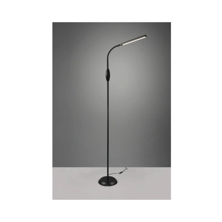 Lampadar REAL Toro LED integrat, 5W, 700 lumeni, IP 20, negru