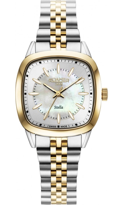 Zegarek damski ROAMER 966847 47 20 20 złoty klasyczny