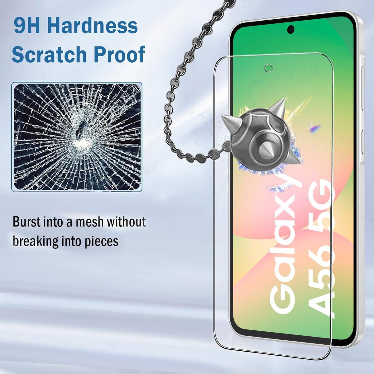 Folie protectie ecran sticla temperata 9H Pentru Samsung Galaxy A56 5G transparent set 2 buc