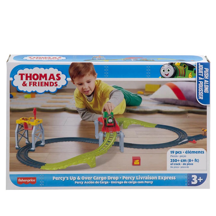 Set trenulet Thomas & Friends Push Along Track - Percy's Up & Over Cargo Drop