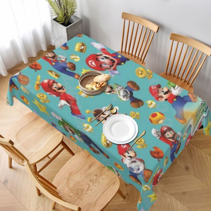 Téglalap alakú asztalterítő, 60x90 hüvelyk, vízálló, gyűrődésmentes, puha anyag