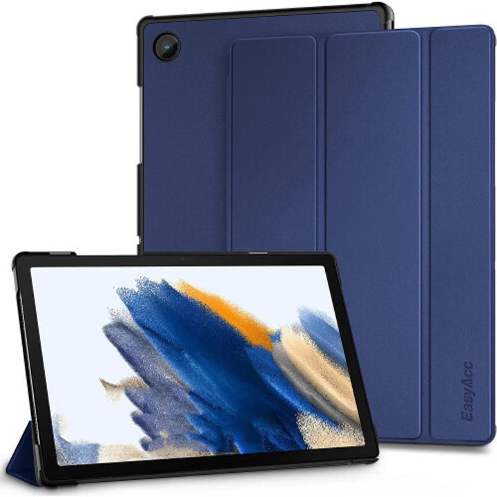 Slim Design tablet tok Galaxy Tab A8 10.5 inch-hez, fekete, állítható, sleep/wake funkció