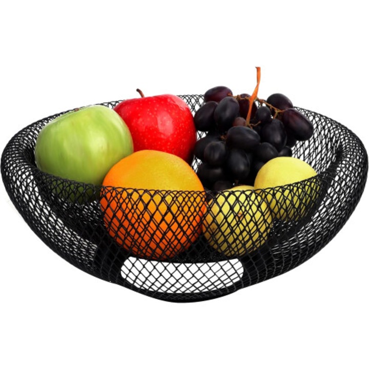Cos metalic dublu plasa, ventilatie optima, eco-friendly, 30x20x15cm