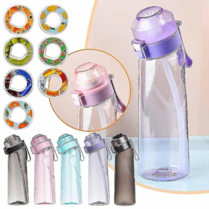 Repülő gyümölcsös ízesítésű vizespalack, többszínű, 500ml