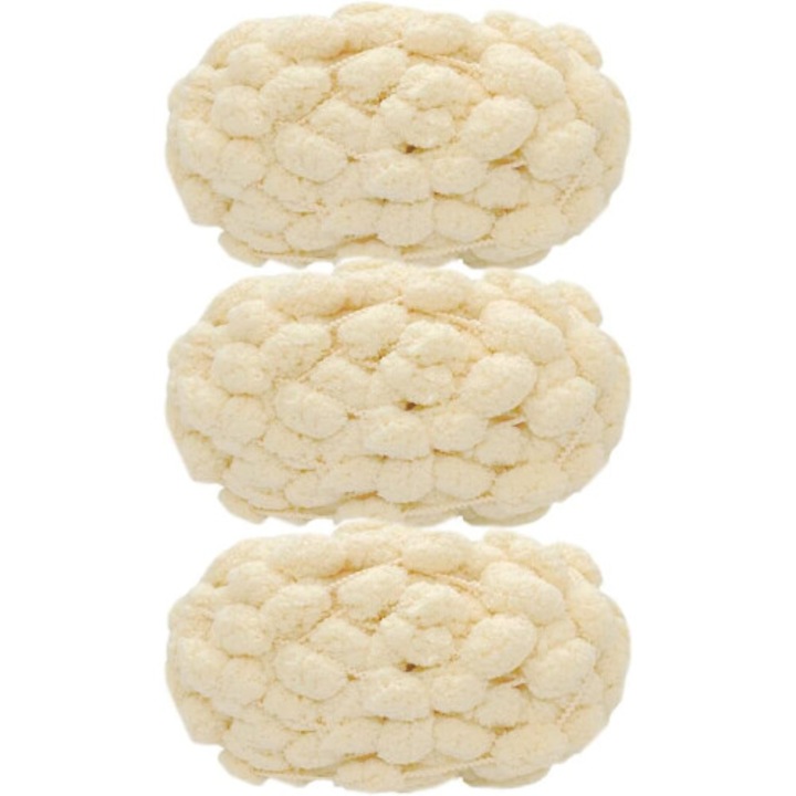 3 tekercs tűz POM-POM készlet, 100% poliészter, többszínű, 30Mx3, 450g