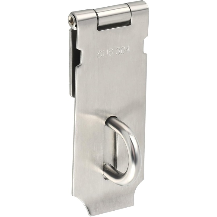 Ajtózár és retesz, SUS304 rozsdamentes acél, 10.8x3.8x2.6cm, ezüst