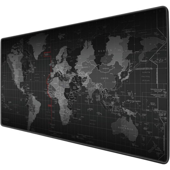 Kiterjesztett gamer egérpad, kényelmes felület, 90x40x0.3cm, fekete