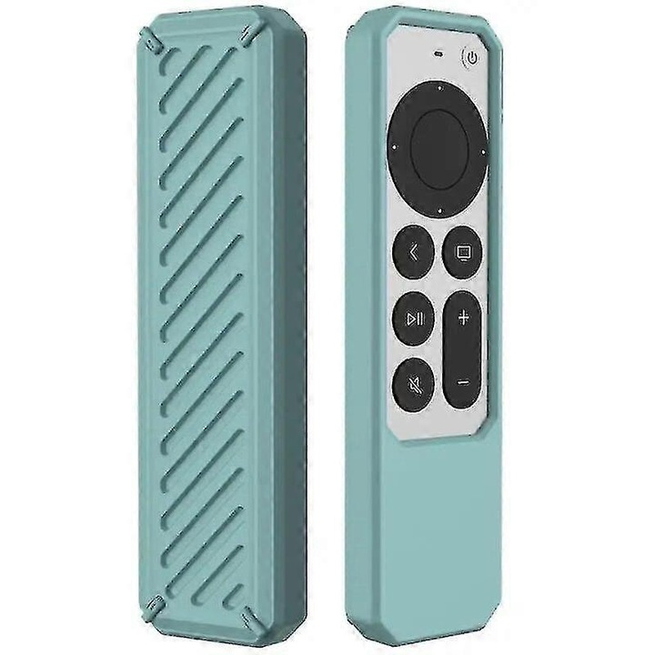Husa silicon pentru telecomanda Apple TV 4K 2021, anti-alunecare, negru