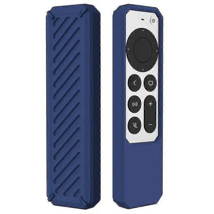 Husa silicon pentru telecomanda Apple TV 4K 2021, anti-alunecare, negru