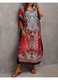 Rochie de plaja lunga kaftan multicolor 50x20x48 inch