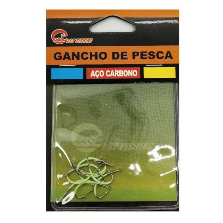 Carlige pescuit Tradesor set 10 buc verde