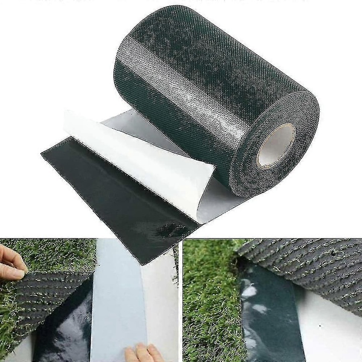 Műfű ragasztószalag 10mx15cm zöld, víz- és hőálló
