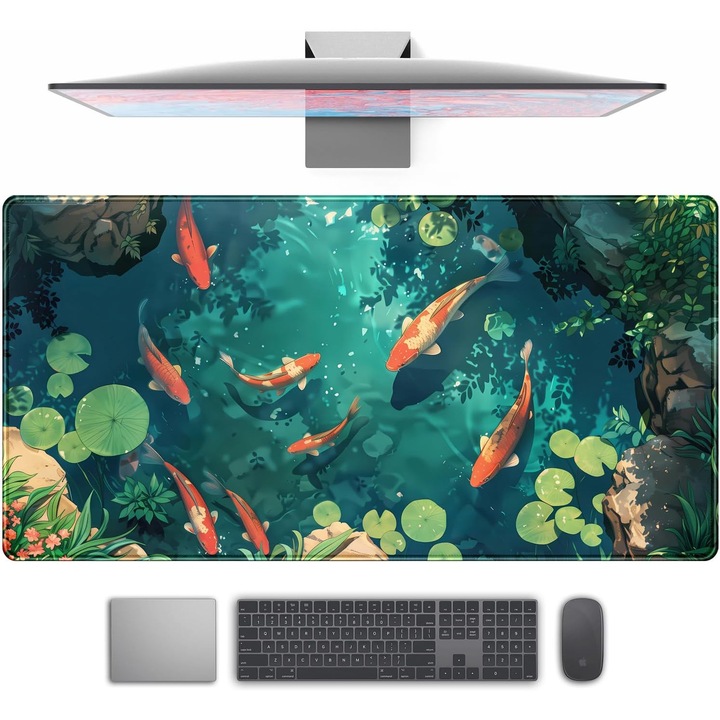 Mousepad gaming multicolor 80x40cm gros 0.3cm antiderapant