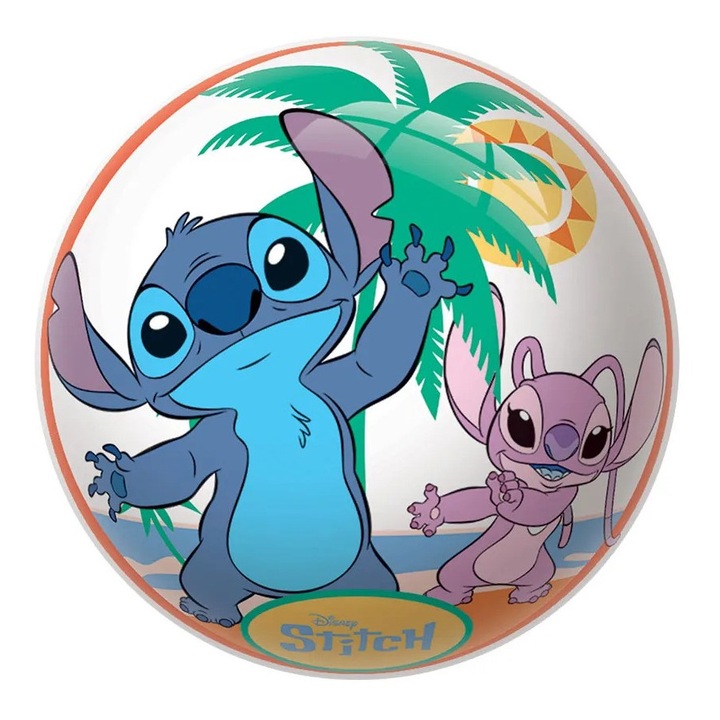 Stitch Mondo BioBall labda, 22 cm átmérőjű, többszínű, öko anyag, gyerekeknek