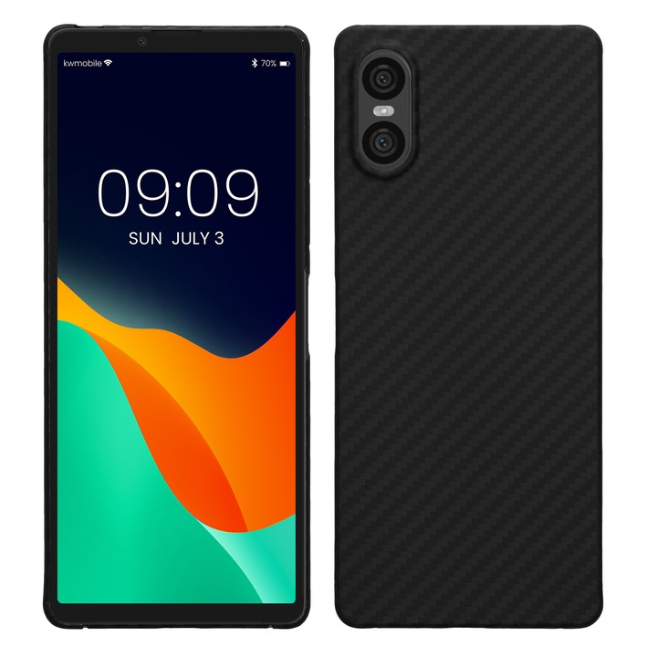 Husa Kalibri pentru Sony Xperia 10 VI, protectie la socuri, aramida, negru
