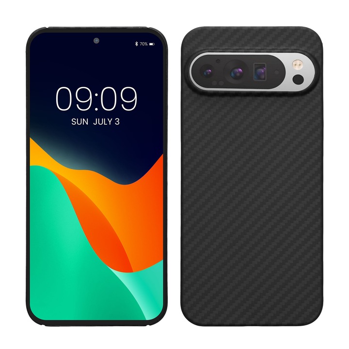 Husa Kalibri pentru Google Pixel 9 Pro XL, protectie la socuri, aramida, negru