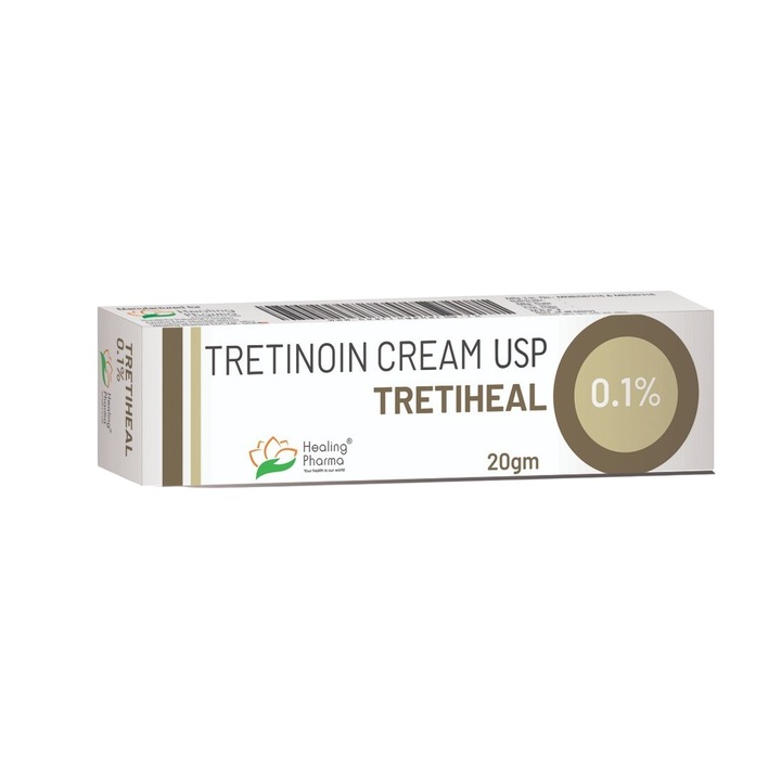 Крем против бръчки, Healing Pharma, TretiHeal, против акне, 0.1%, 20 гр