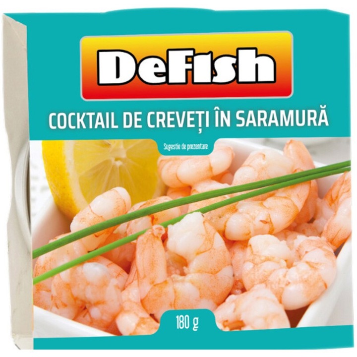 Cocktail creveti in saramura, Defish, cutie 180 g