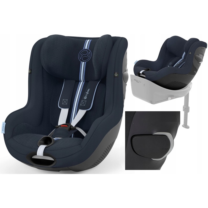 Scaun Auto Cybex Sirona G i-Size, Ocean Blue Plus, 0-18 kg