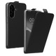 Husa tip flip Kwmobile pentru Samsung Galaxy A56 5G, inchidere magnetica, piele ecologica, negru