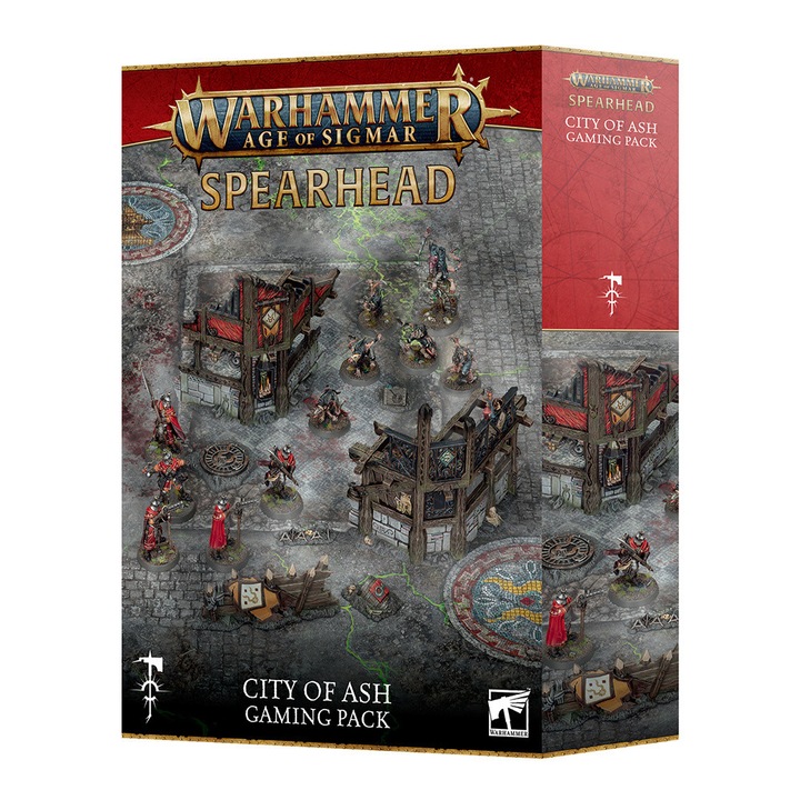Warhammer Age of Sigmar játékkiegészítő, Spearhead: City of Ash Gaming Pack, Games Workshop, angol nyelvű, többszínű