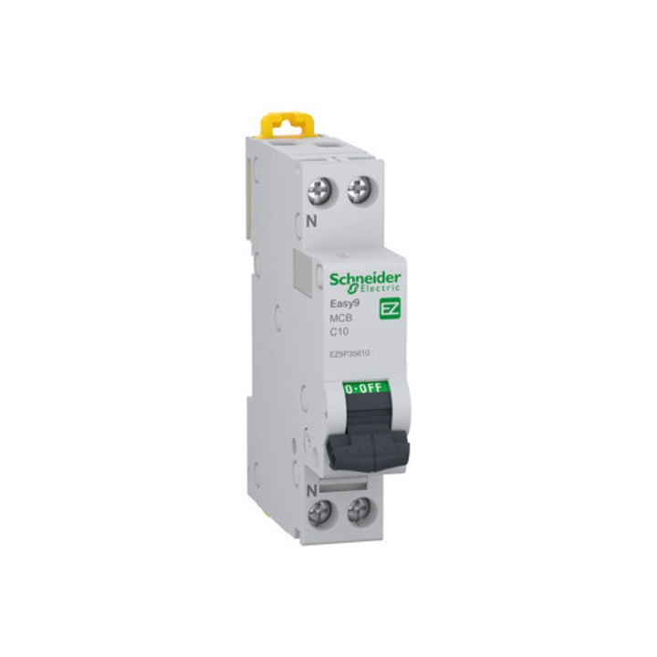 Siguranță automată Schneider Easy9, 10A, 1P+N, 6000A, 230V