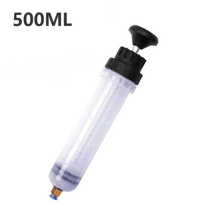 Помпа за трансфер на течности, масло, гориво 500 ML, Универсална спринцовка за извличане на течности за автомобили, камиони, мотоциклети