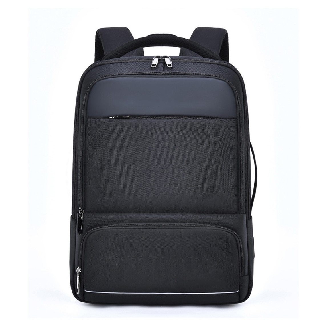 Geanta pentru laptop de 16, 2 inch, rucsac de birou de mare capacitate, rucsac de calatorie cu mai multe compartimente, rucsac pentru navetisti, echipat cu porturi duale Type-C si USB-A, material impermeabil, dimensiuni 45*30*17 cm, negru
