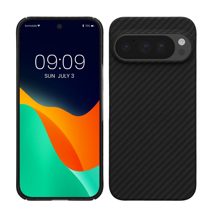 Husa Kalibri pentru Google Pixel 10/Pixel 10 Pro, protectie la socuri, aramida, negru