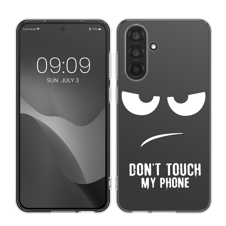 Husa Kwmobile pentru Samsung Galaxy A56 5G, protectie la socuri, protectie la zgarieturi, silicon, alb, transparent