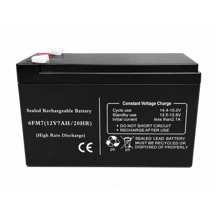 Acumulator UPS KSTAR 12V/7Ah, VRLA, AGM, 6FM7, (20HR), High Rate Discharge