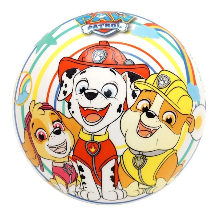 Paw Patrol Mondo Labda, 14 cm atmeroju, tobbszinu, gyerekeknek, okologiai anyagbol keszult