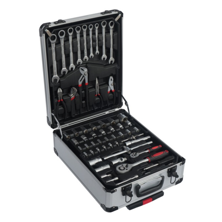 186 részes szerszámkészlet kofferben (racsnis kulcsok) Pro-Tech TOOLS 00646
