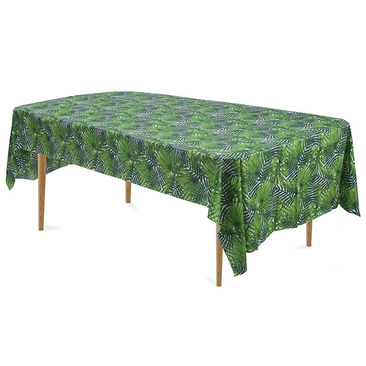 3 db szafari állatos asztalterítő szett, műanyag, többszínű, 274x137cm
