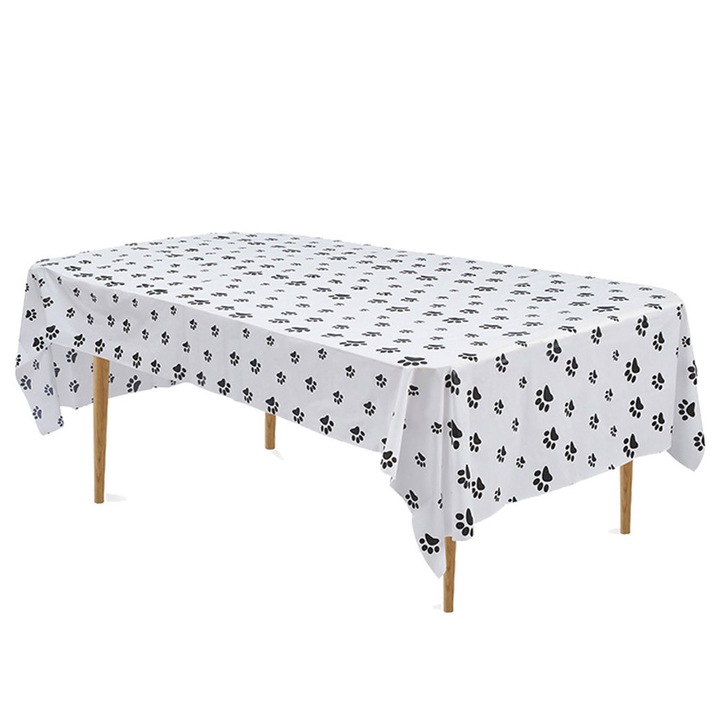 3 db szafari állatos asztalterítő szett, műanyag, 274x137cm, többszínű