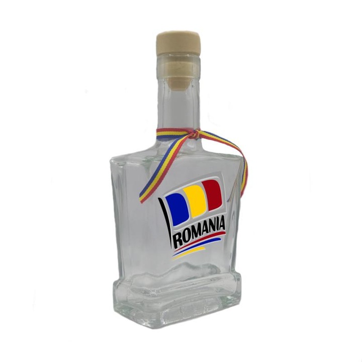 Steag Románia, üveg lapos üzenettel szuvenír ajándékbolt, 500 ml, divgs179 15 modell